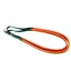 Dever Ascot Flat Rubber Race Reins - Orange