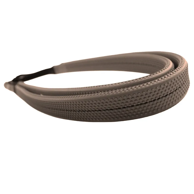Dever Ascot Flat Rubber Race Reins - Brown-1