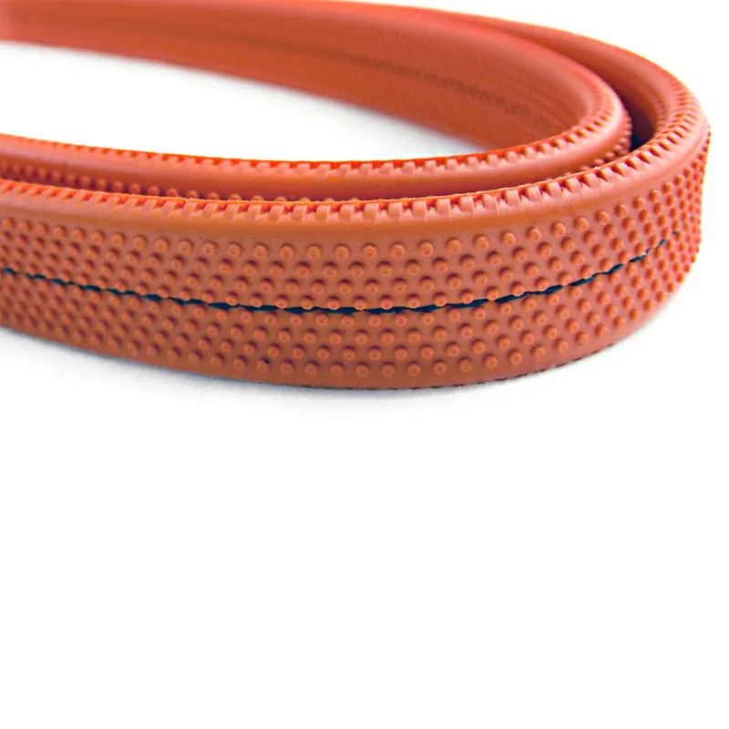 Dever Ascot Flat Rubber Race Reins - Orange-4