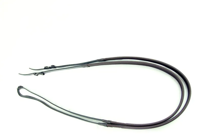 Dever Ascot National Hunt Race Rubber Reins - Brown-3
