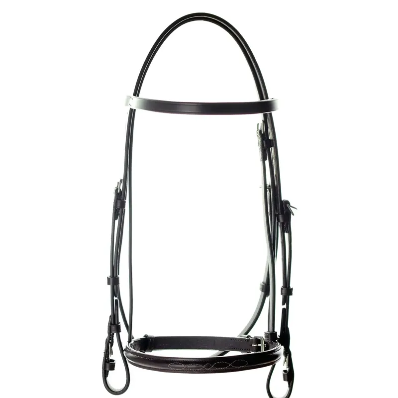 Dever Ascot Flat Race Bridle - Brown-3