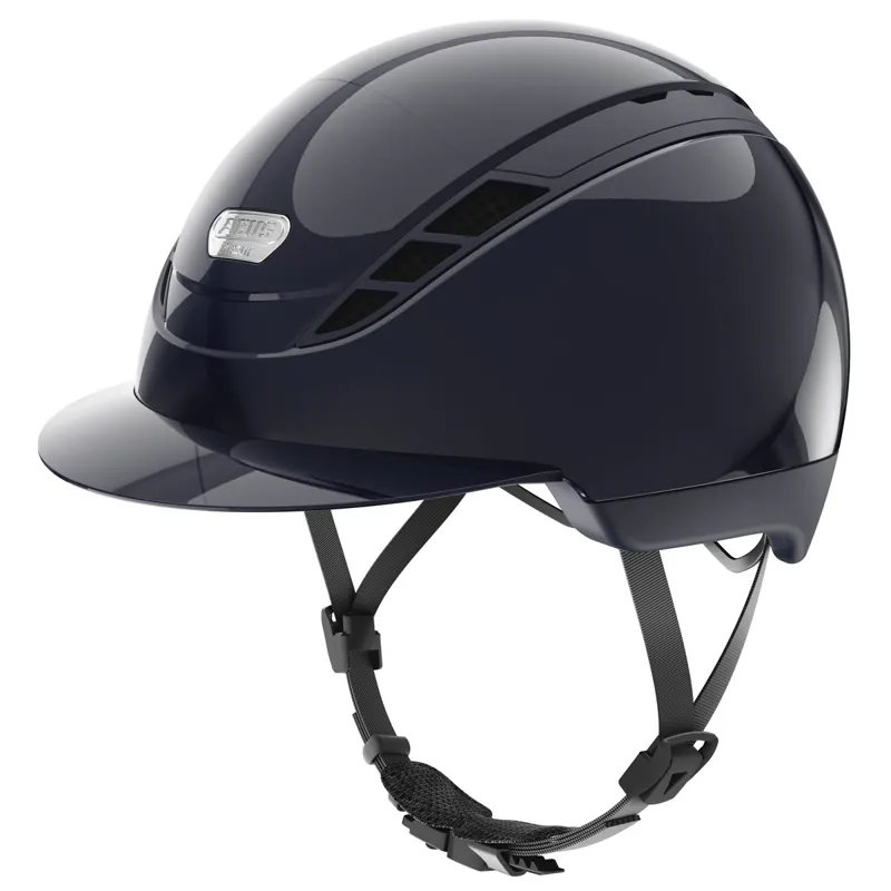 Abus x Pikeur AirDuo Shiny Riding Hat - Midnight Blue