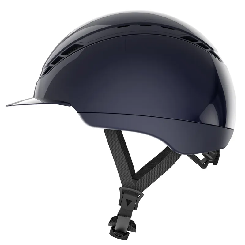 Abus x Pikeur AirDuo Shiny Riding Hat - Midnight Blue-2
