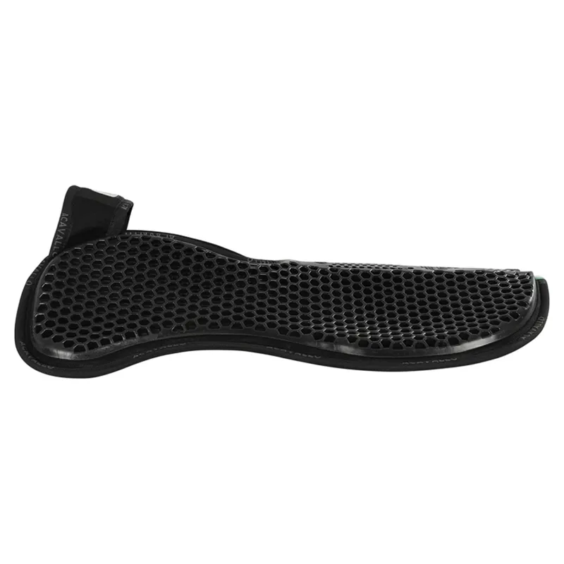 Acavallo Memory Foam Wither Free Suede Hexagonal Flat Gel Pad - Black-1