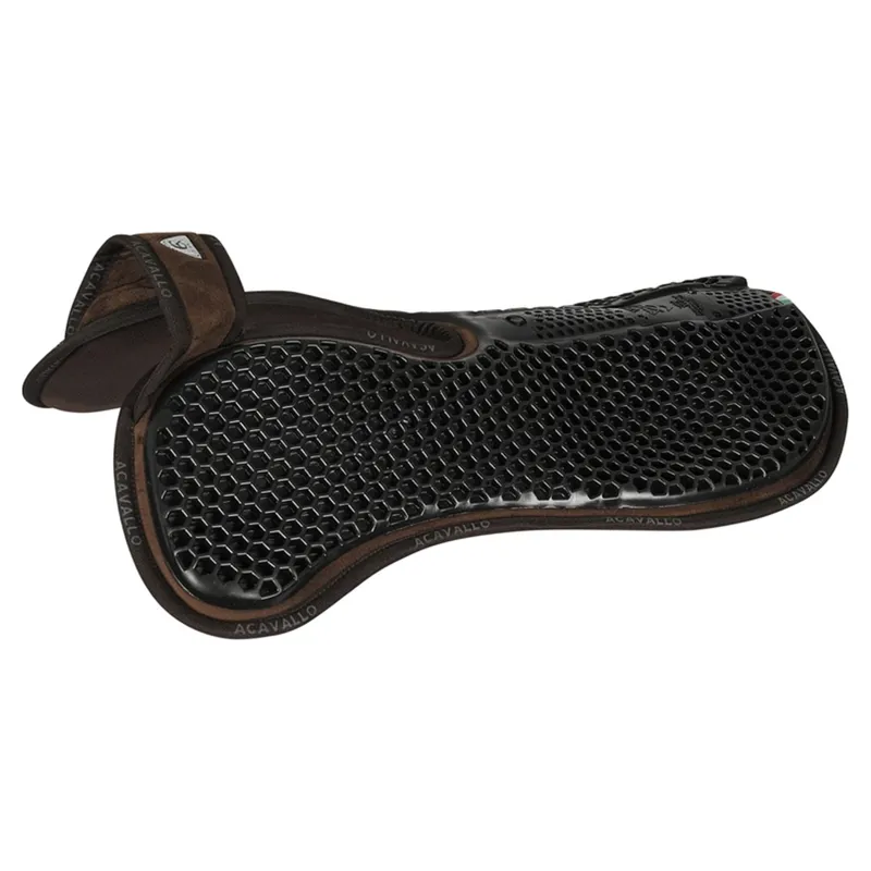 Acavallo Memory Foam Wither Free Suede Hexagonal Flat Gel Pad - Brown