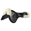 Acavallo SP JCCS CW-CS Suede Twin-Sided Grip Sheepskin Gel Pad - Black/Natural