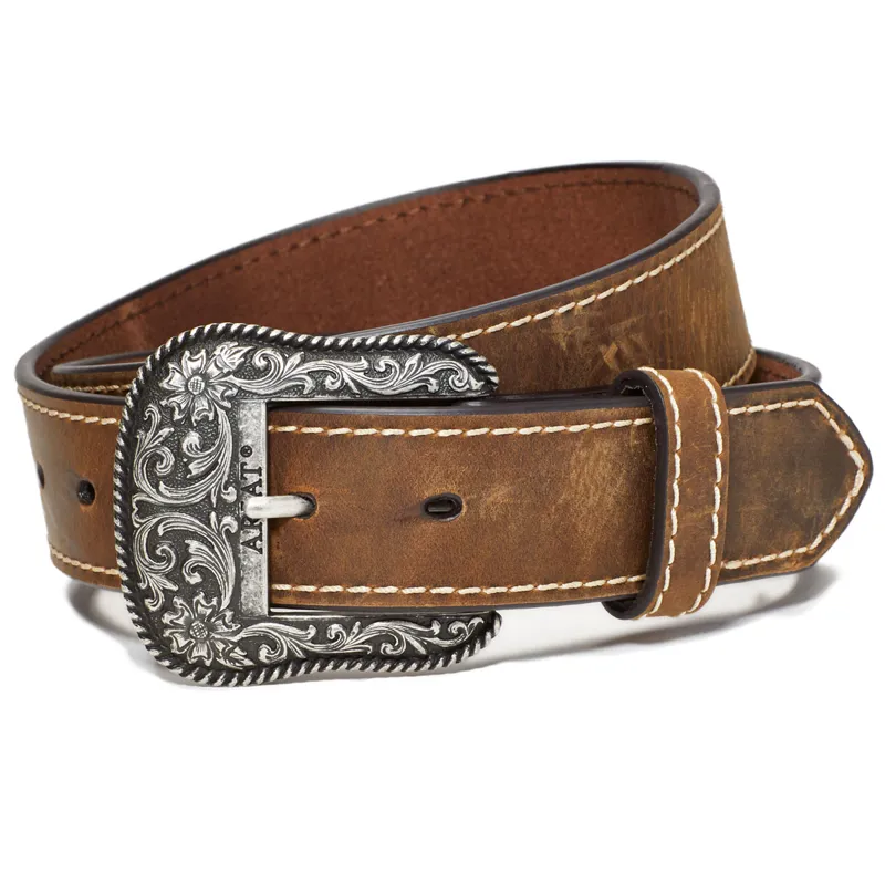 Ariat Accent Stitch Ladies Belt - Brown