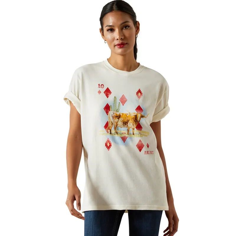 Ariat Aces Womens Tee - Papyrus
