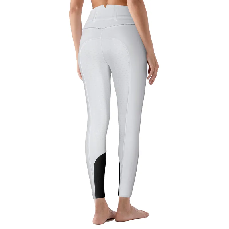 Equiline Adellek Full Grip Womens Competition Winter Breeches - White-3