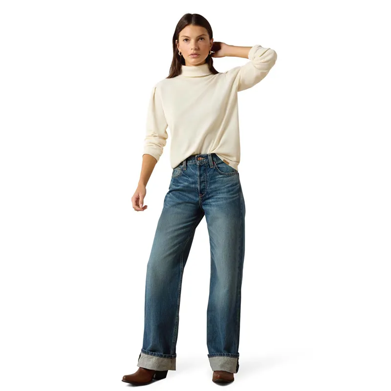 Ariat Country Aldergate Womens Sweater - Arctic Wolf-5