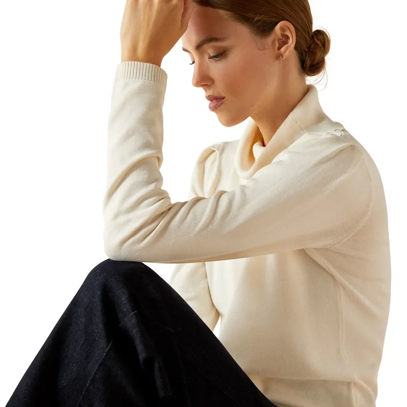 Ariat Country Aldergate Womens Sweater - Arctic Wolf-4