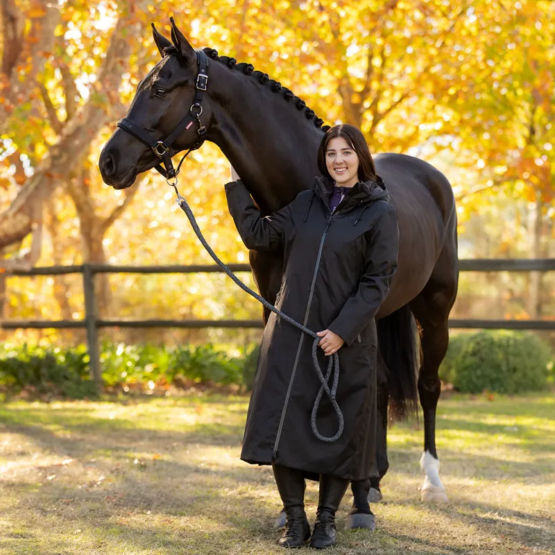 LeMieux All Elements Waterproof Womens Robe - Black-6