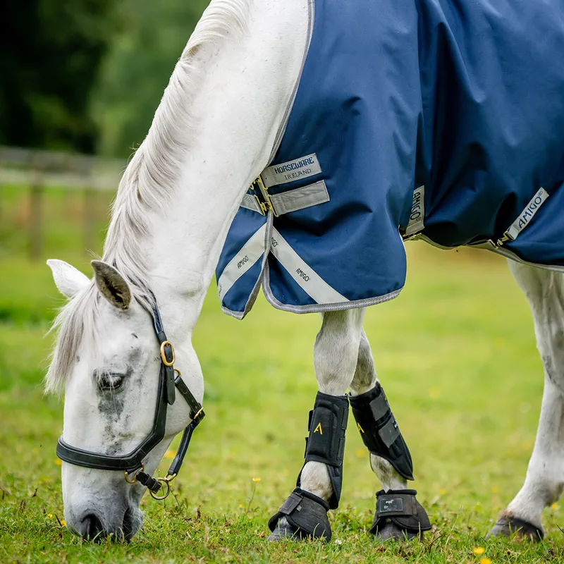 Amigo Bravo 12 Original 50g Turnout Rug - Navy/Titanium Grey/Silver-3