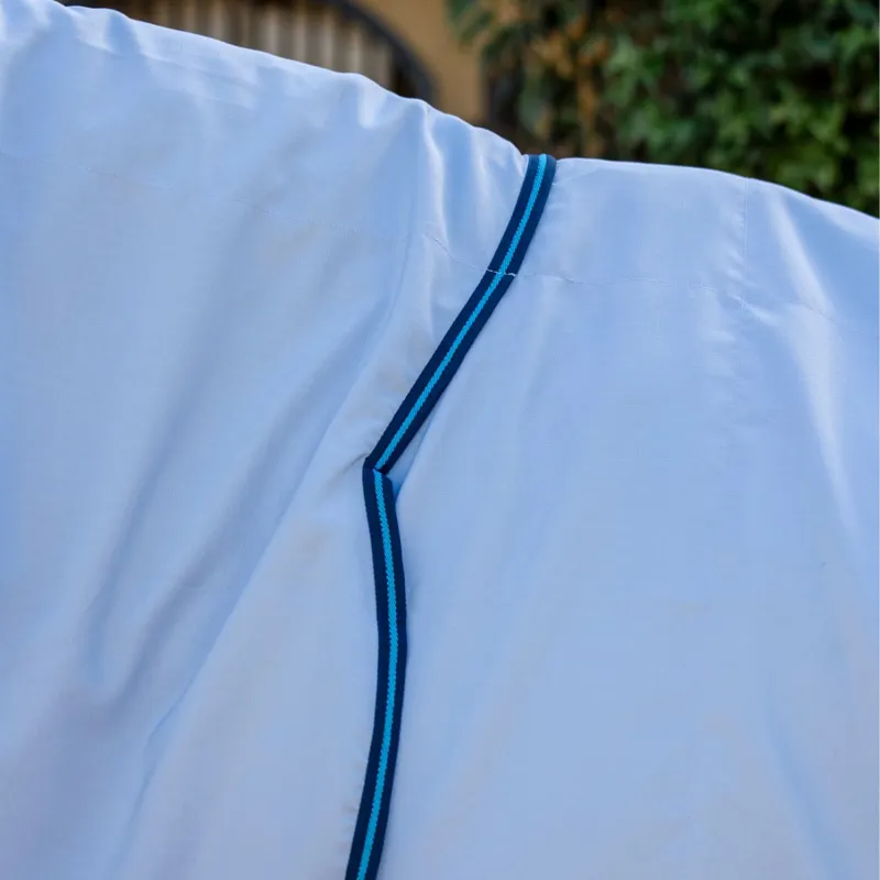 Amigo Ripstop Hoody Combo Neck Fly Rug - Azure Blue/Navy/Electric Blue-2