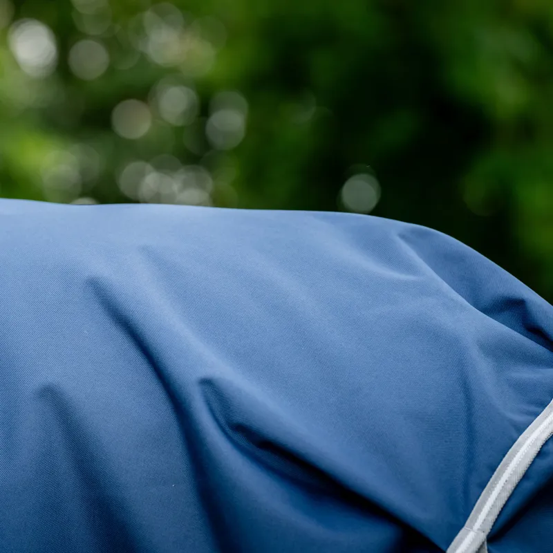 Amigo Bravo 1200D Plus Lite 0g V-Front Turnout Rug - Navy/Titanium-4