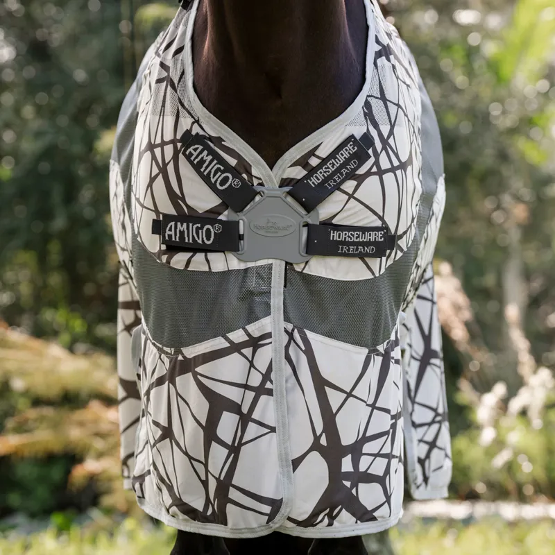 Amigo Camofly Plus Detach-A-Neck Fly Rug - CamoFly Print/Grey-3