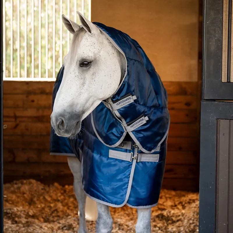 Amigo Ripstop Insulator Plus 200g Detachable Neck Stable Rug - Navy-3