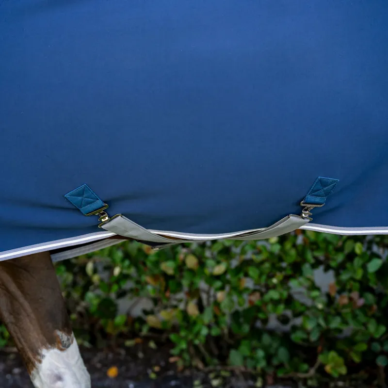 Amigo Jersey Cooler Rug - Navy/Titanium Grey/Silver-3