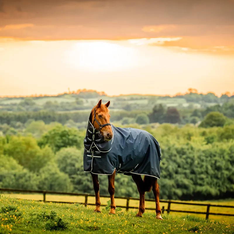 Amigo Ripstop 900D Plus 0g Turnout Rug - Witney Navy-10