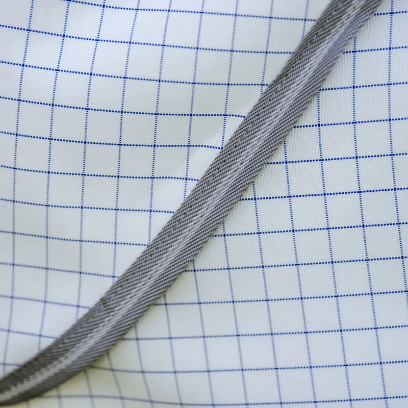 Amigo Summer Sheet Plus Fly Turnout Rug - Navy Check/Titanium/Silver-6