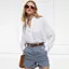 Holland Cooper Amoria Ladies Tailored Shorts - Ticking Stripe
