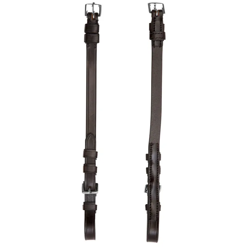 Schockemohle Anatomic Line Cheek Pieces - Brown/Silver