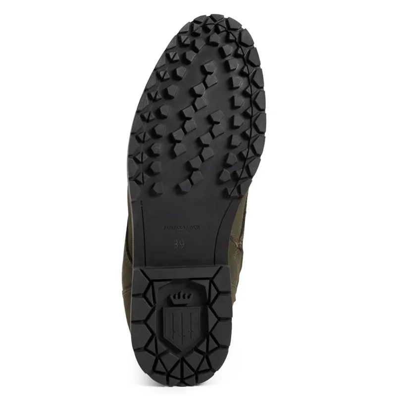 Fairfax and Favor Anglesey Ladies Combat Boots - Moss Green Nubuck-2