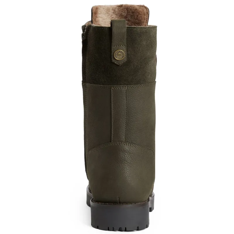Fairfax and Favor Anglesey Ladies Combat Boots - Moss Green Nubuck-1