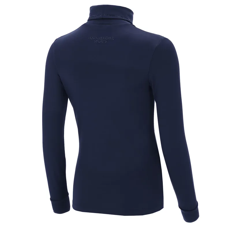 Schockemohle Anne Turtleneck Womens Base Layer - Dark Navy-1