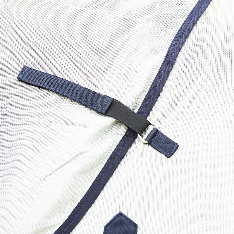 QHP Anti-Fly Rug with Detachable Neck and Mask - Grey-7