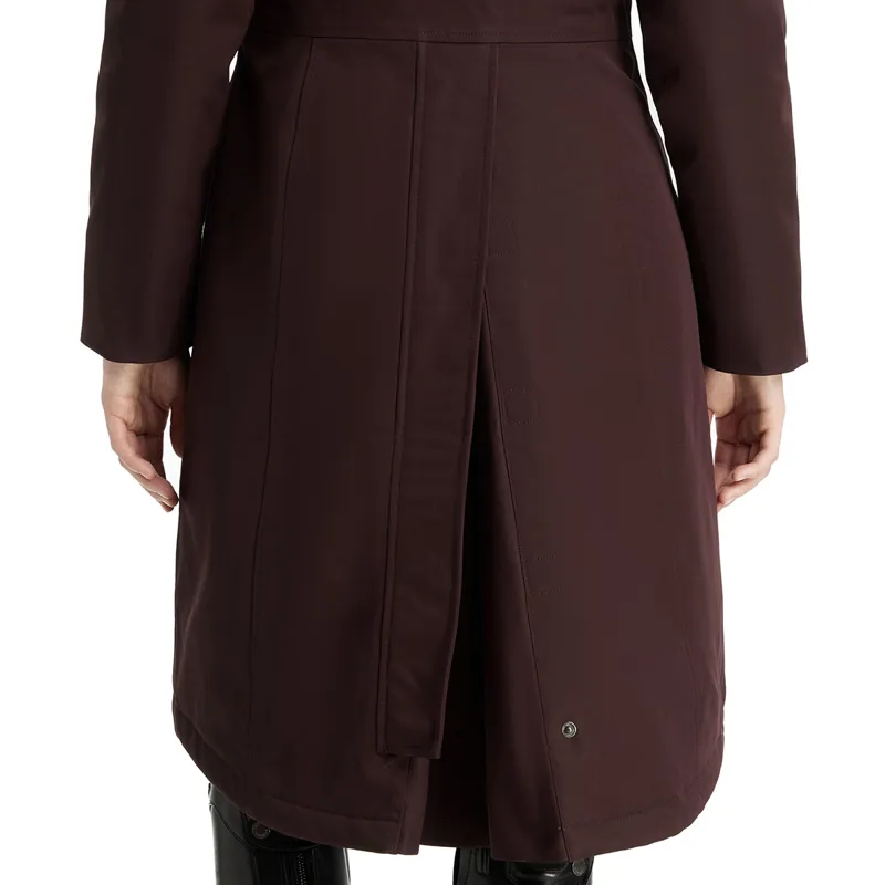 LeMieux Anya Ladies Long Waterproof Riding Coat - Damson-6