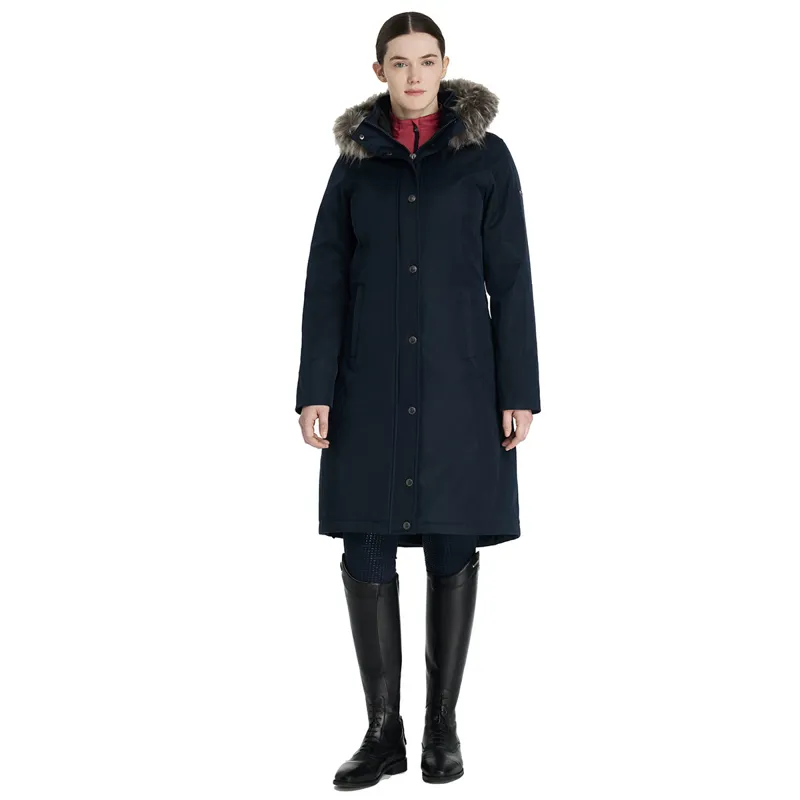 LeMieux Anya Waterproof Womens Riding Coat - Navy-7