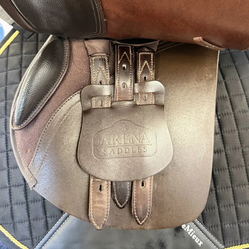Arena Hart Pony Jumping Saddle - Brown 16in-3