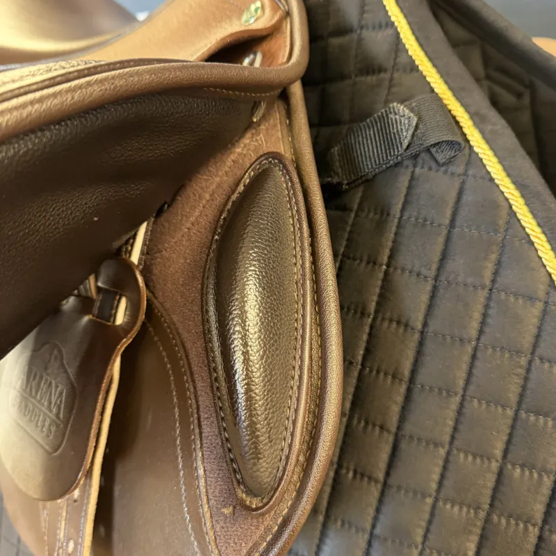 Arena Hart Pony Jumping Saddle - Brown 16in-11