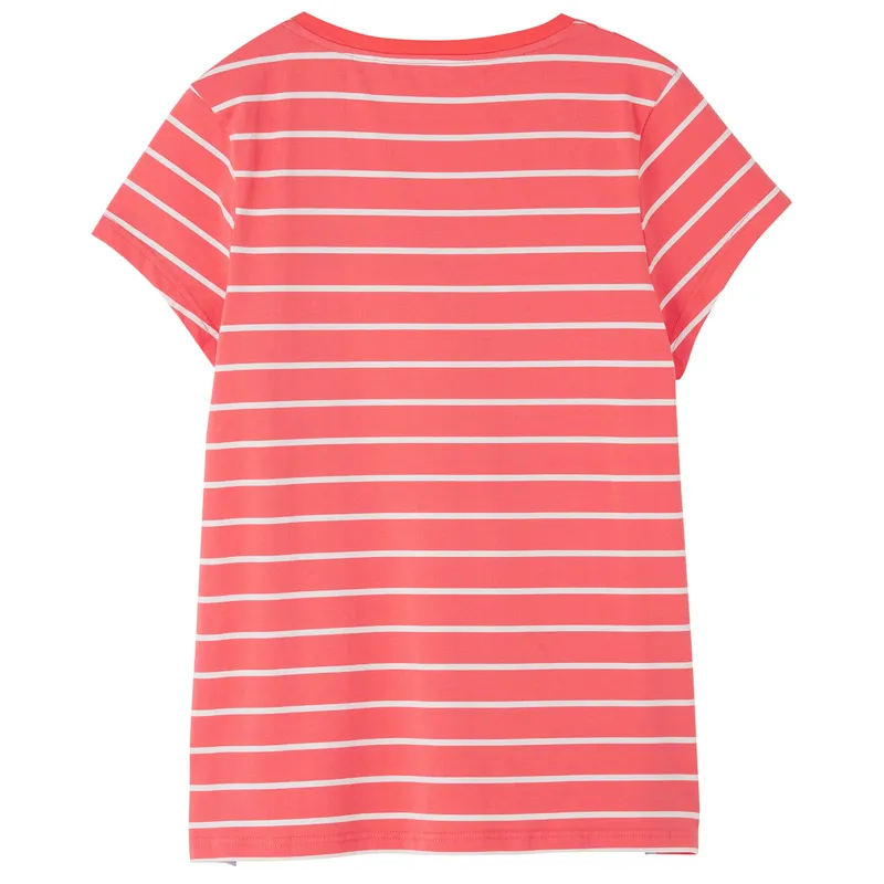 Lighthouse Ariana Ladies Short Sleeve T-Shirt - Coral Stripe-3