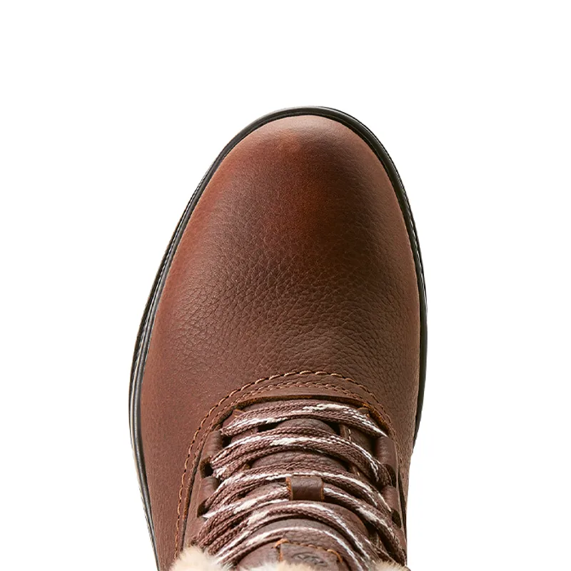 Ariat Harper Sherpa Womens Waterproof Short Country Boots - Dark Brown-7