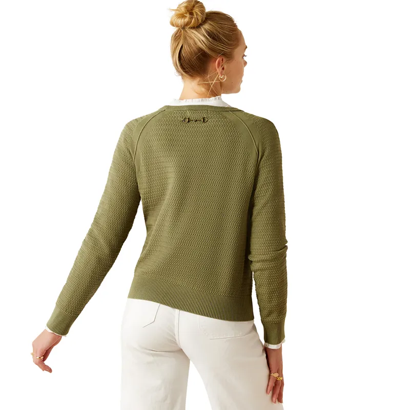 Ariat Country Cambeck Ladies Sweater - Oil Green-1