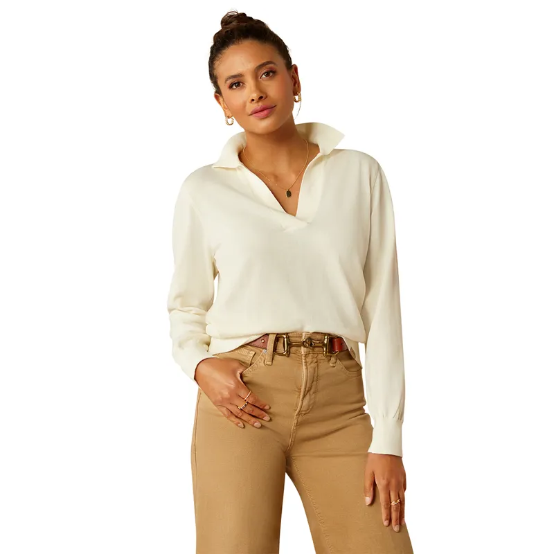 Ariat Country Langsett Ladies Sweater - Vanilla Ice