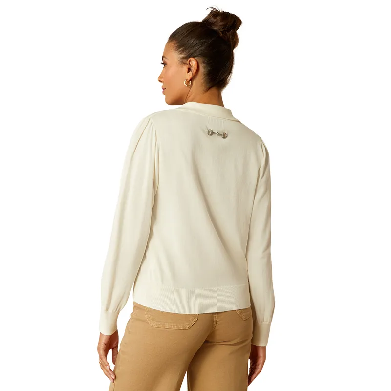 Ariat Country Langsett Ladies Sweater - Vanilla Ice-1