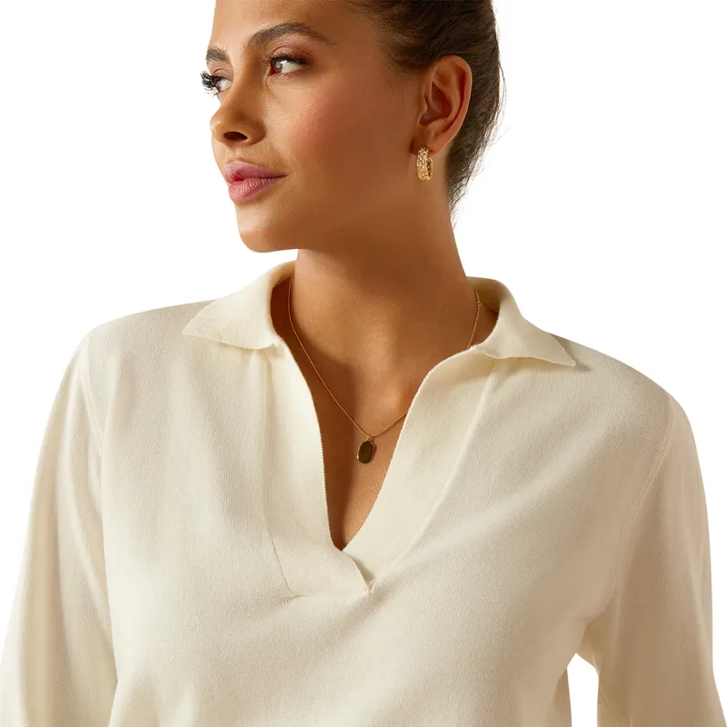 Ariat Country Langsett Ladies Sweater - Vanilla Ice-2