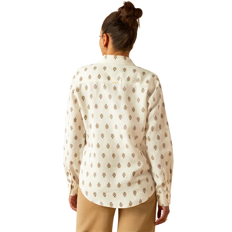 Ariat Country Pocklington Ladies Blouse - Echoing Motif-1