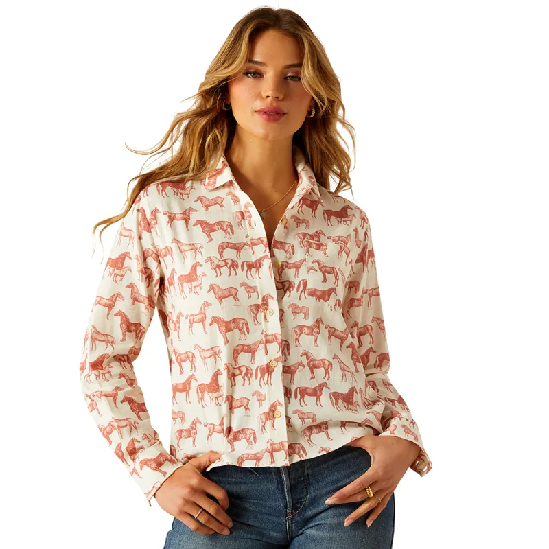 Ariat Country Rudford Ladies Shirt - Blushing Horse