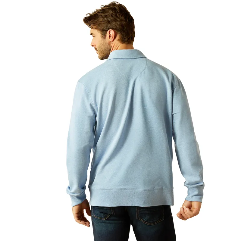 Ariat Country Wilton Mens Sweatshirt - Chambray Blue Heather-1