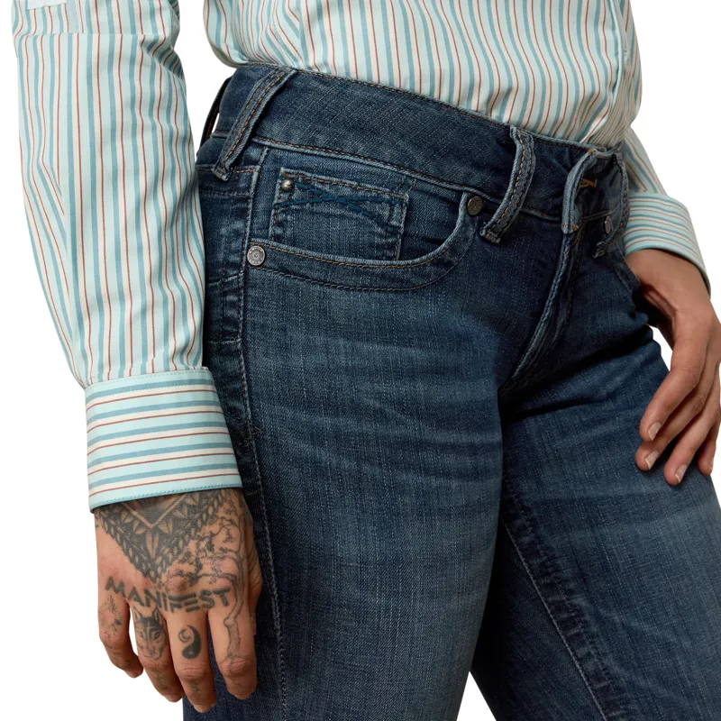 Ariat Luisa Womens Mid Rise Boot Cut Jeans - Pasenda-4