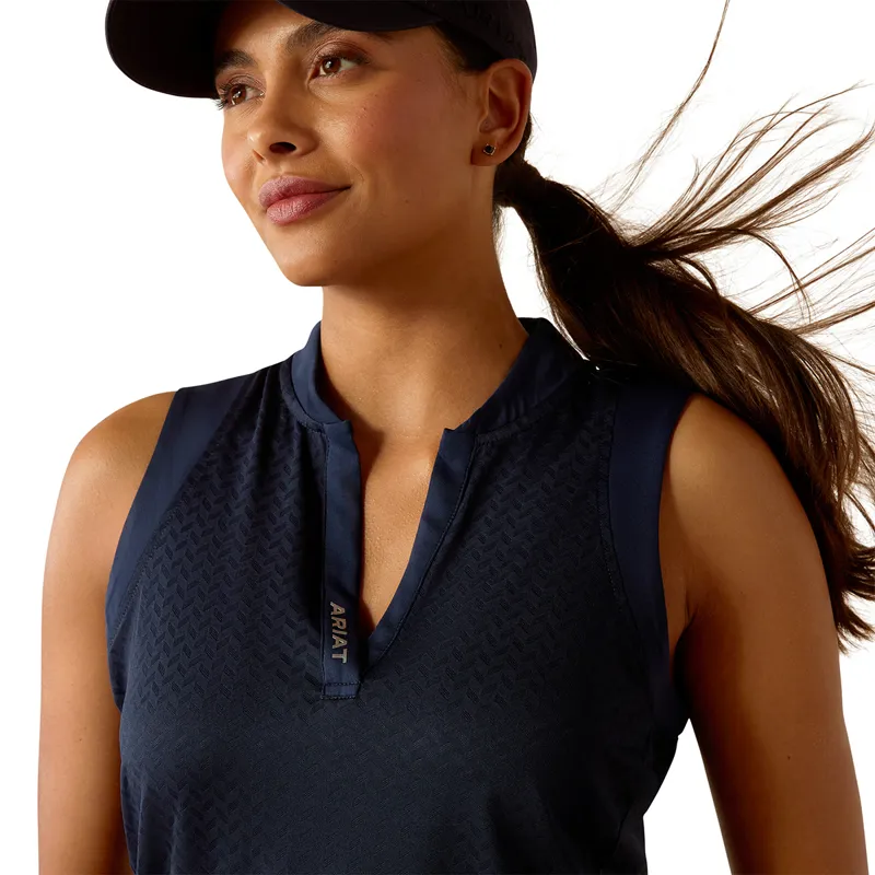 Ariat Mesa Ladies Sleeveless Base Layer - Navy Eclipse-3