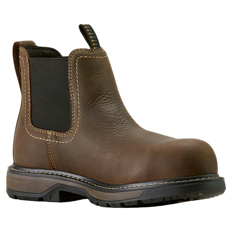 Ariat Riveter Chelsea Waterproof Womens Work Boots - Dark Brown-1