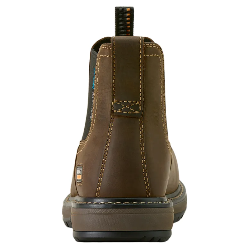 Ariat Riveter Chelsea Waterproof Womens Work Boots - Dark Brown-3