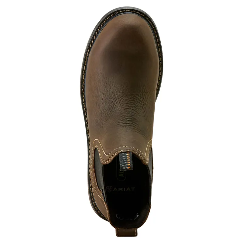 Ariat Riveter Chelsea Waterproof Womens Work Boots - Dark Brown-2