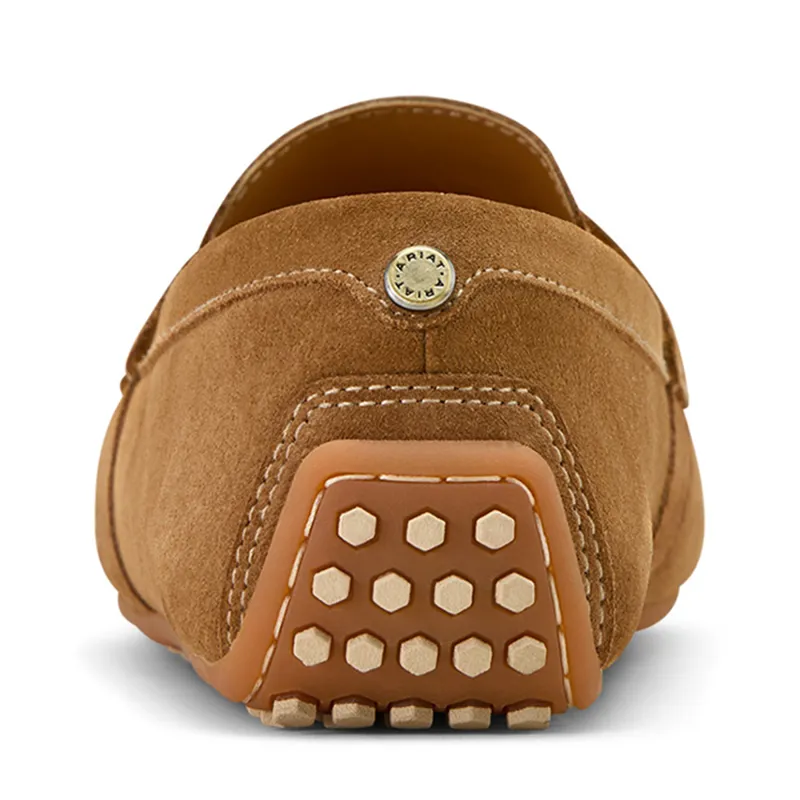 Ariat Selene Driving Moc Shoe - Caramel Suede-2