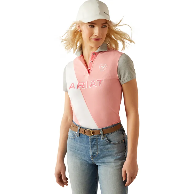 Ariat Taryn Ladies Polo Shirt - Flamingo Pink